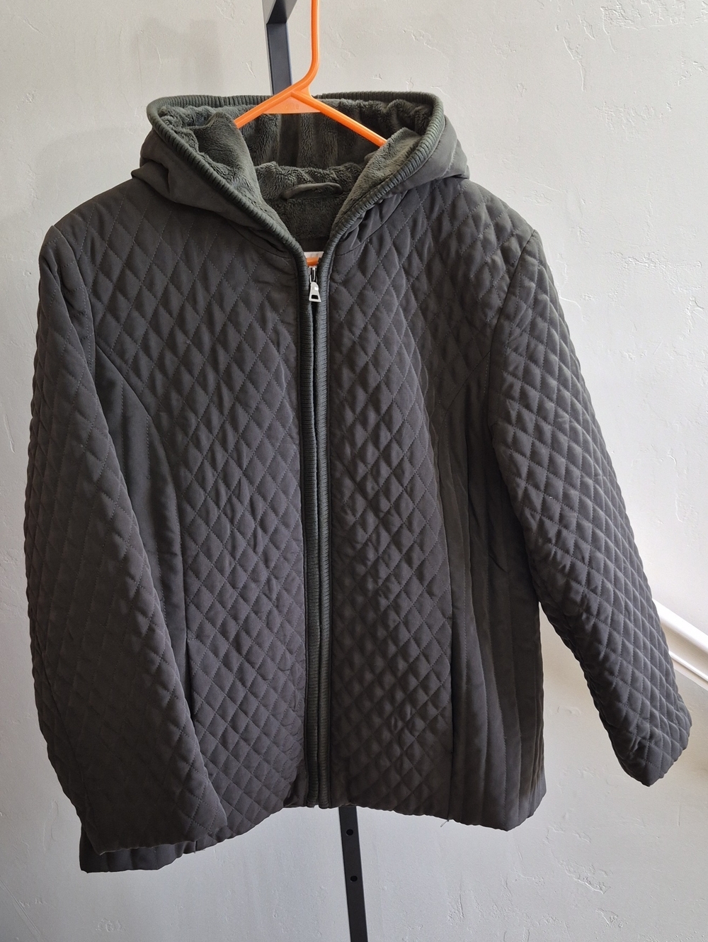 croft & barrow Quilted Hooded Puffer Jacket - Rich Olive Green XL